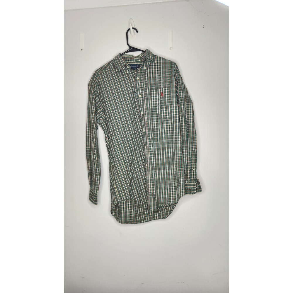 Ralph Lauren Shirt Mens Large Green Plaid Button Down Blake Long Sleeve‎ Small